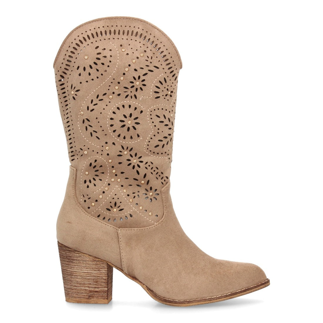 Botas estilo cowboy de mujer con tacón ancho y cómodo
