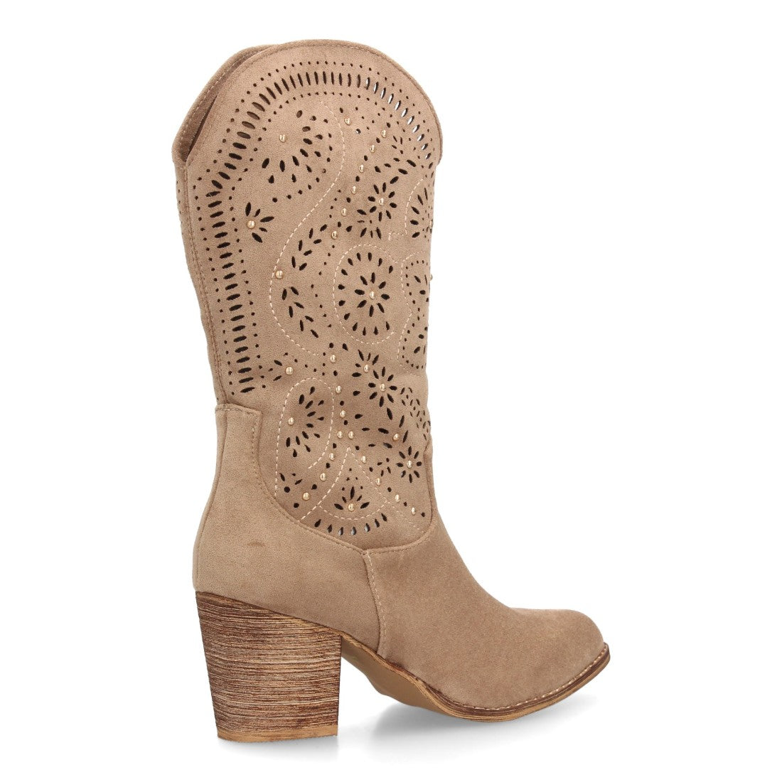 Botas estilo cowboy de mujer con tacón ancho y cómodo