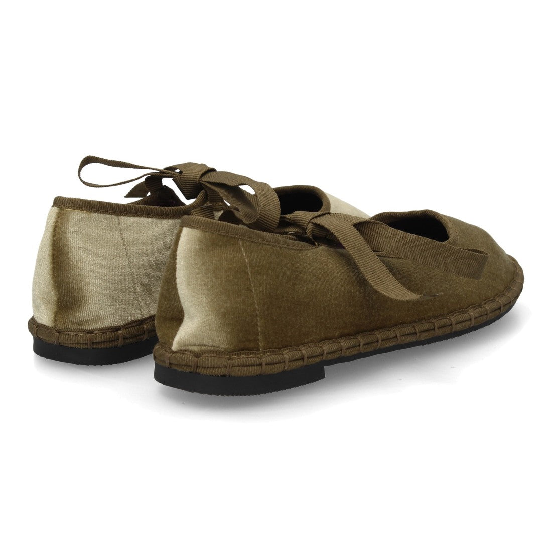Botas de mujer de tejido suave tipo ante - Verde