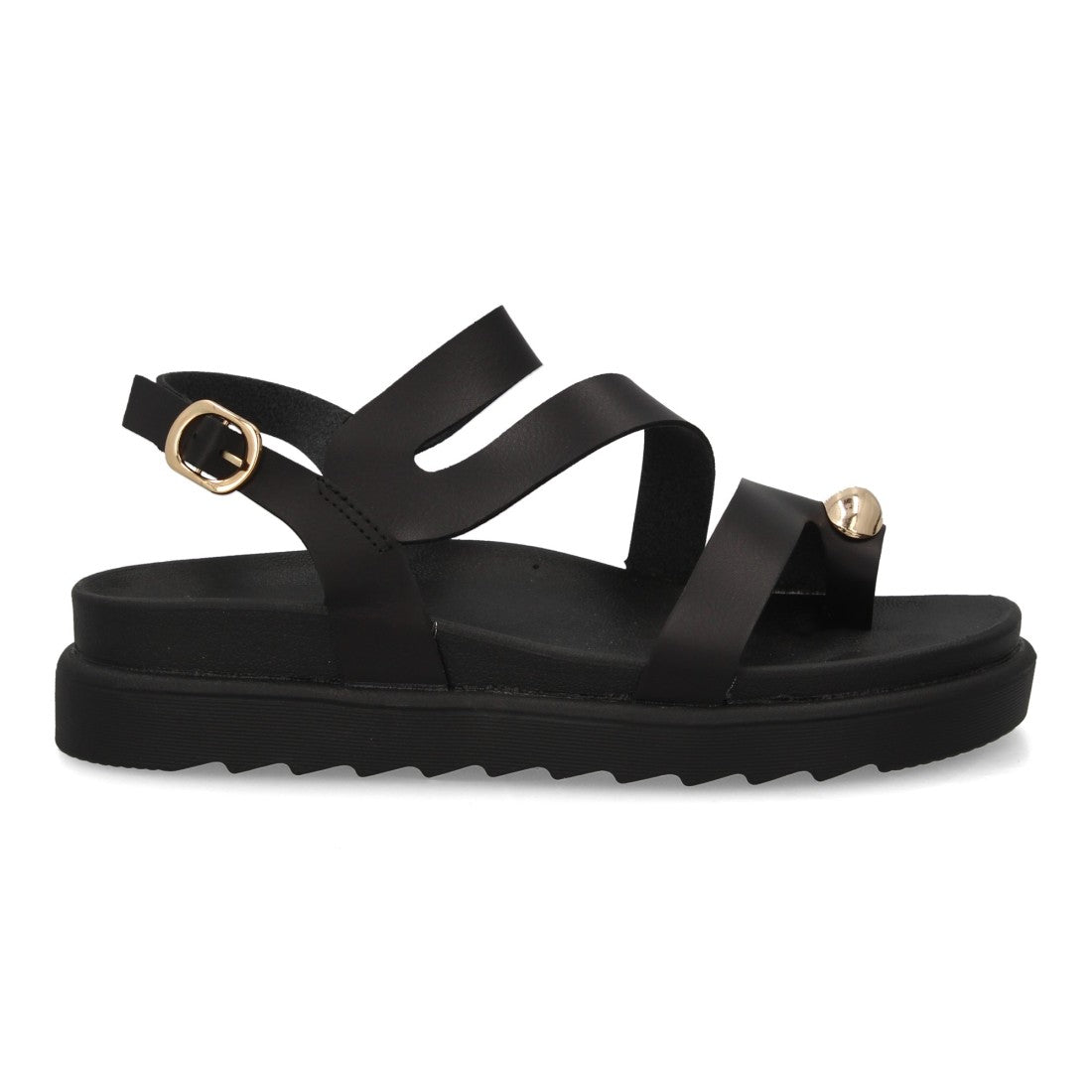 Sandalias de mujer con diseño de tiras anchas entrelazadas