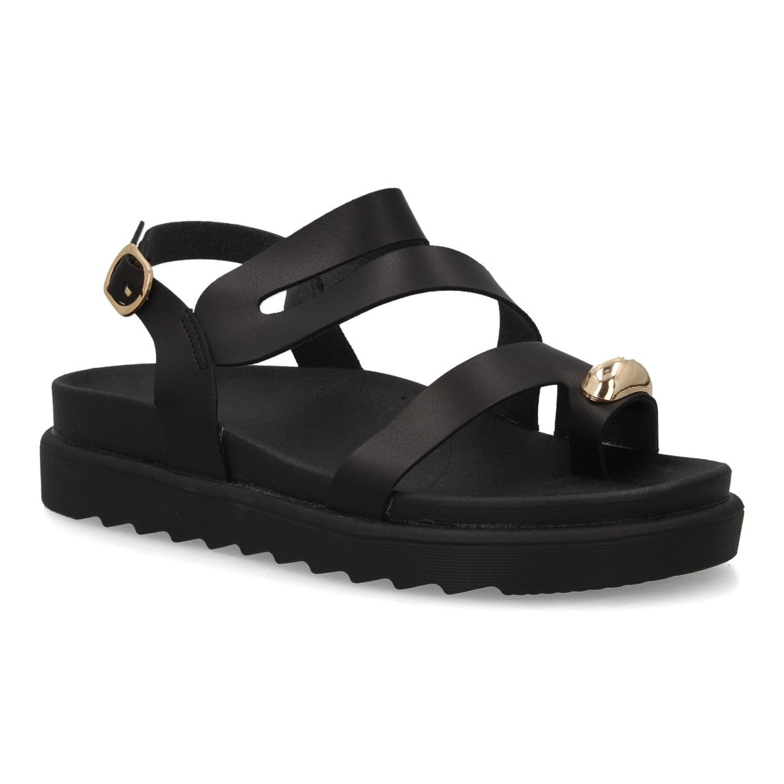 Sandalias de mujer con diseño de tiras anchas entrelazadas