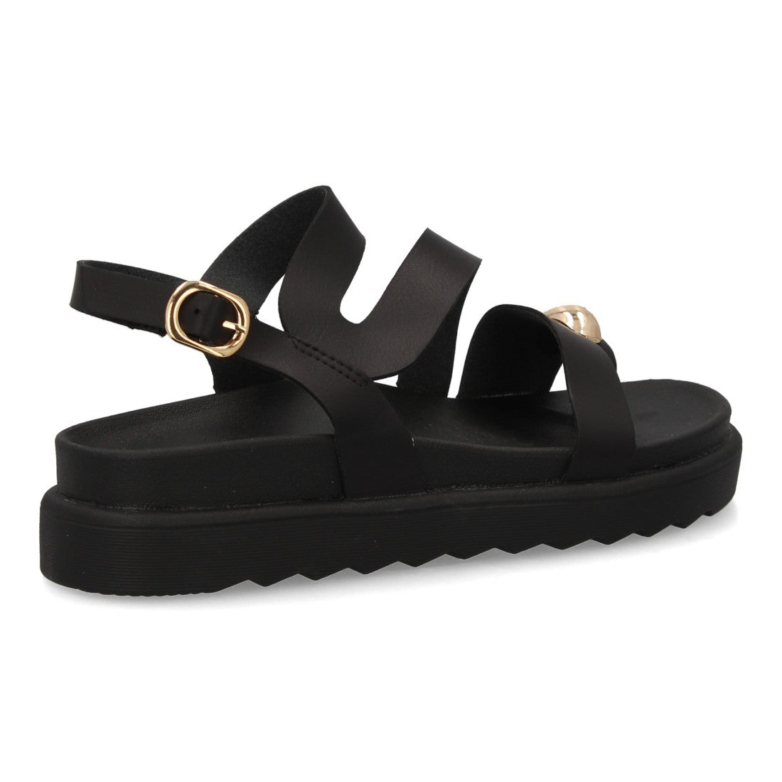 Sandalias de mujer con diseño de tiras anchas entrelazadas