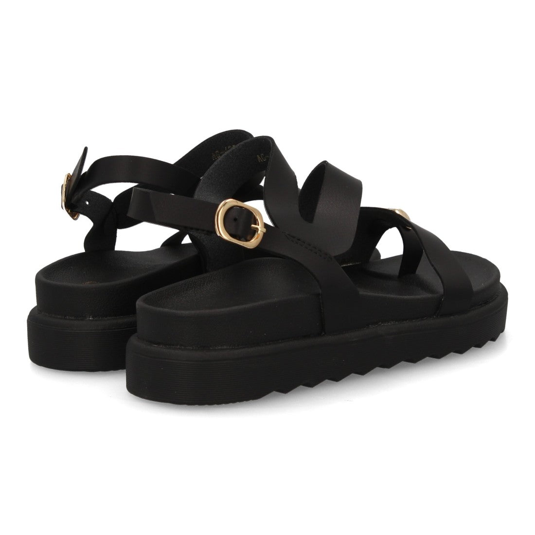 Sandalias de mujer con diseño de tiras anchas entrelazadas