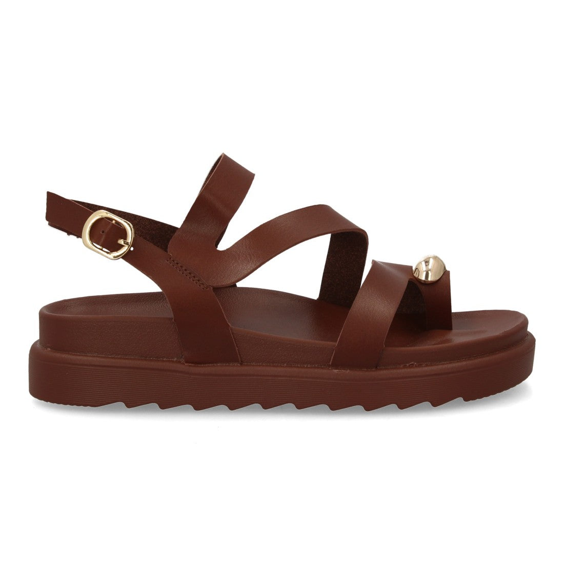 Sandalias de mujer con diseño de tiras anchas entrelazadas
