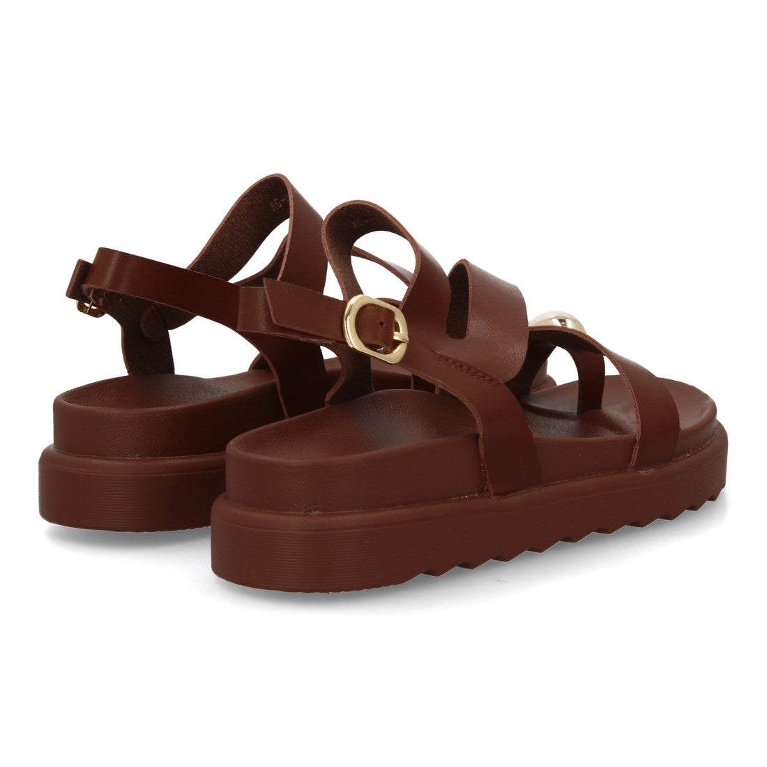 Sandalias de mujer con diseño de tiras anchas entrelazadas