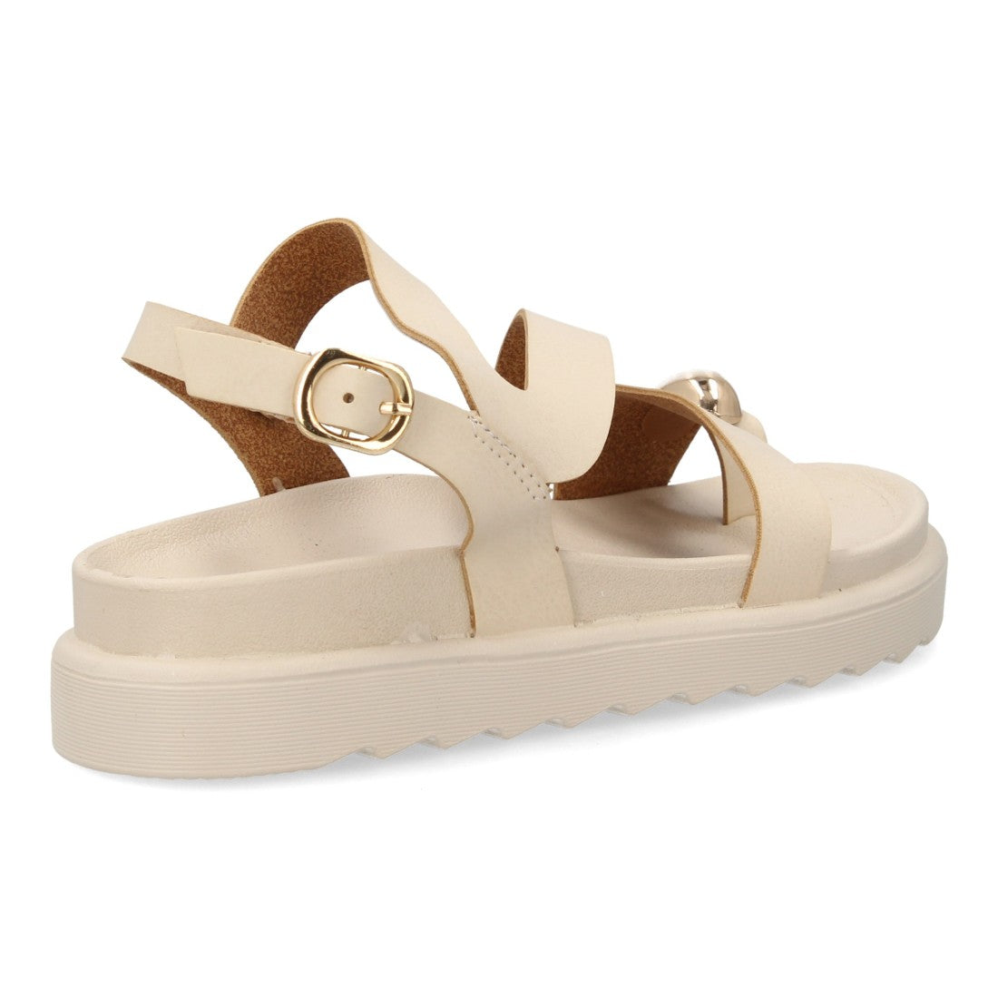 Sandalias de mujer con diseño de tiras anchas entrelazadas