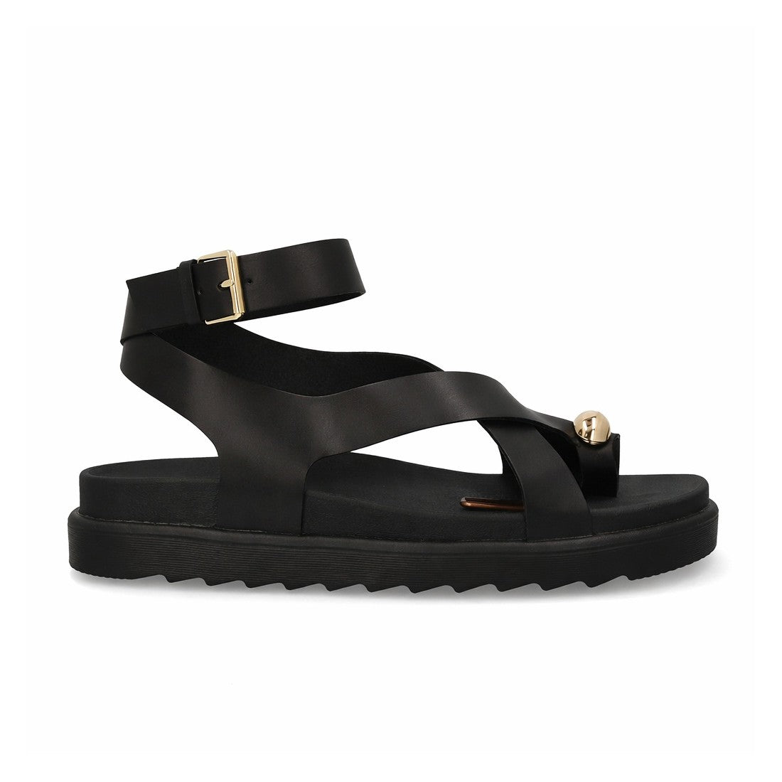 Sandalias de mujer con diseño de tiras anchas entrelazadas