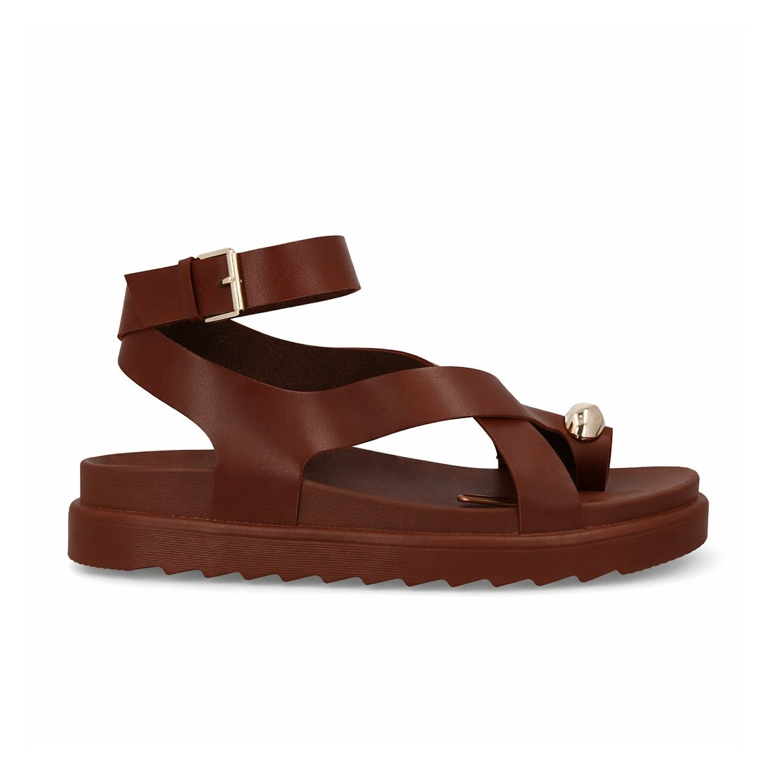 Sandalias de mujer con diseño de tiras anchas entrelazadas