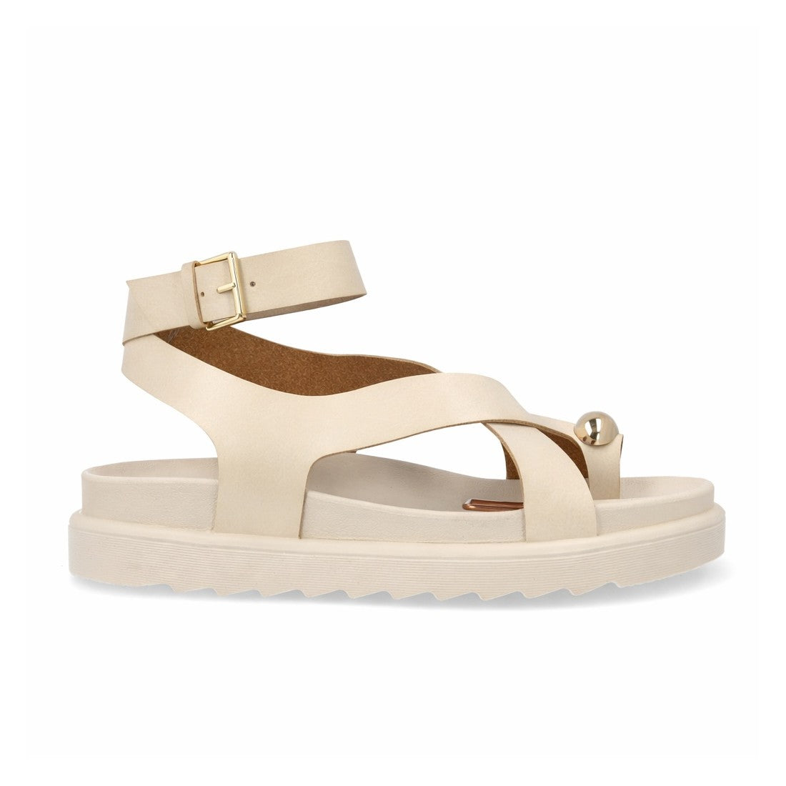 Sandalias de mujer con diseño de tiras anchas entrelazadas