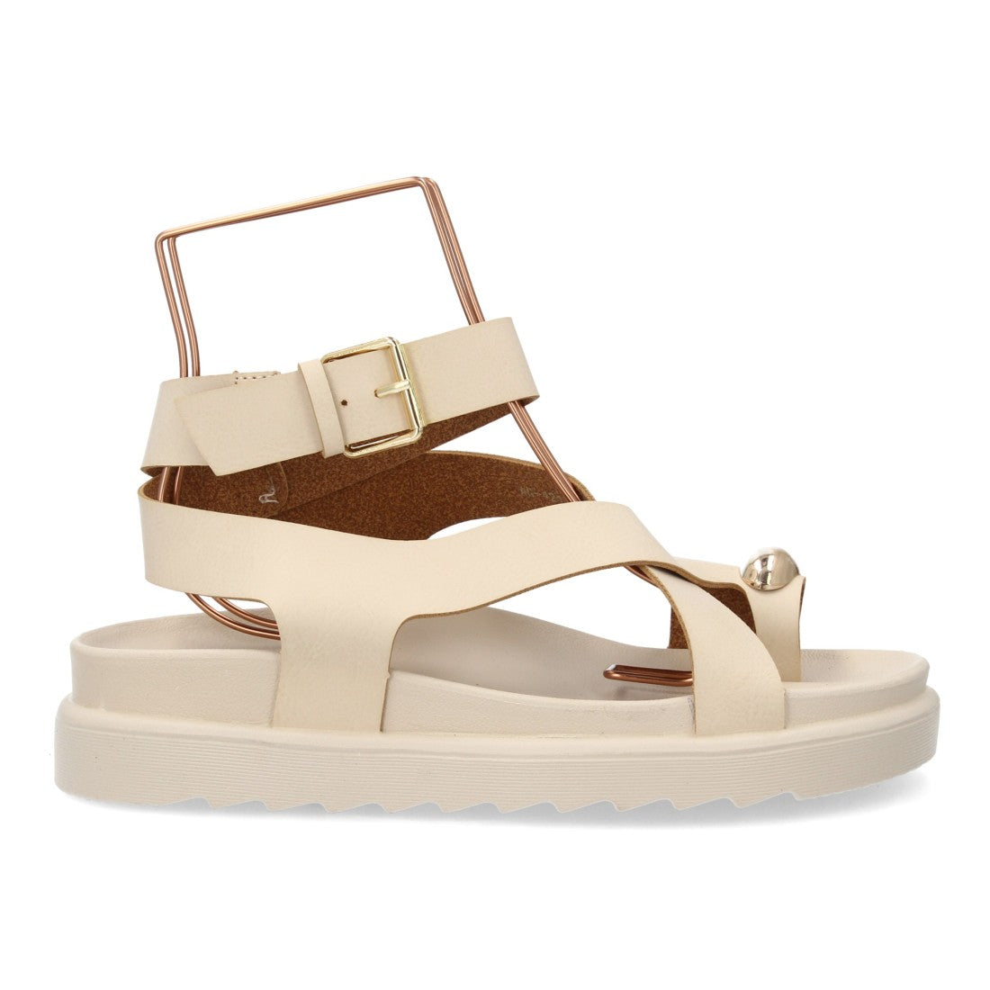 Sandalias de mujer con diseño de tiras anchas entrelazadas