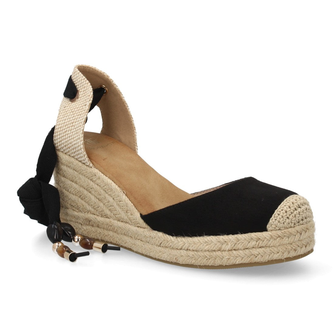 Sandalia valenciana de cuña estilo alpargata de mujer