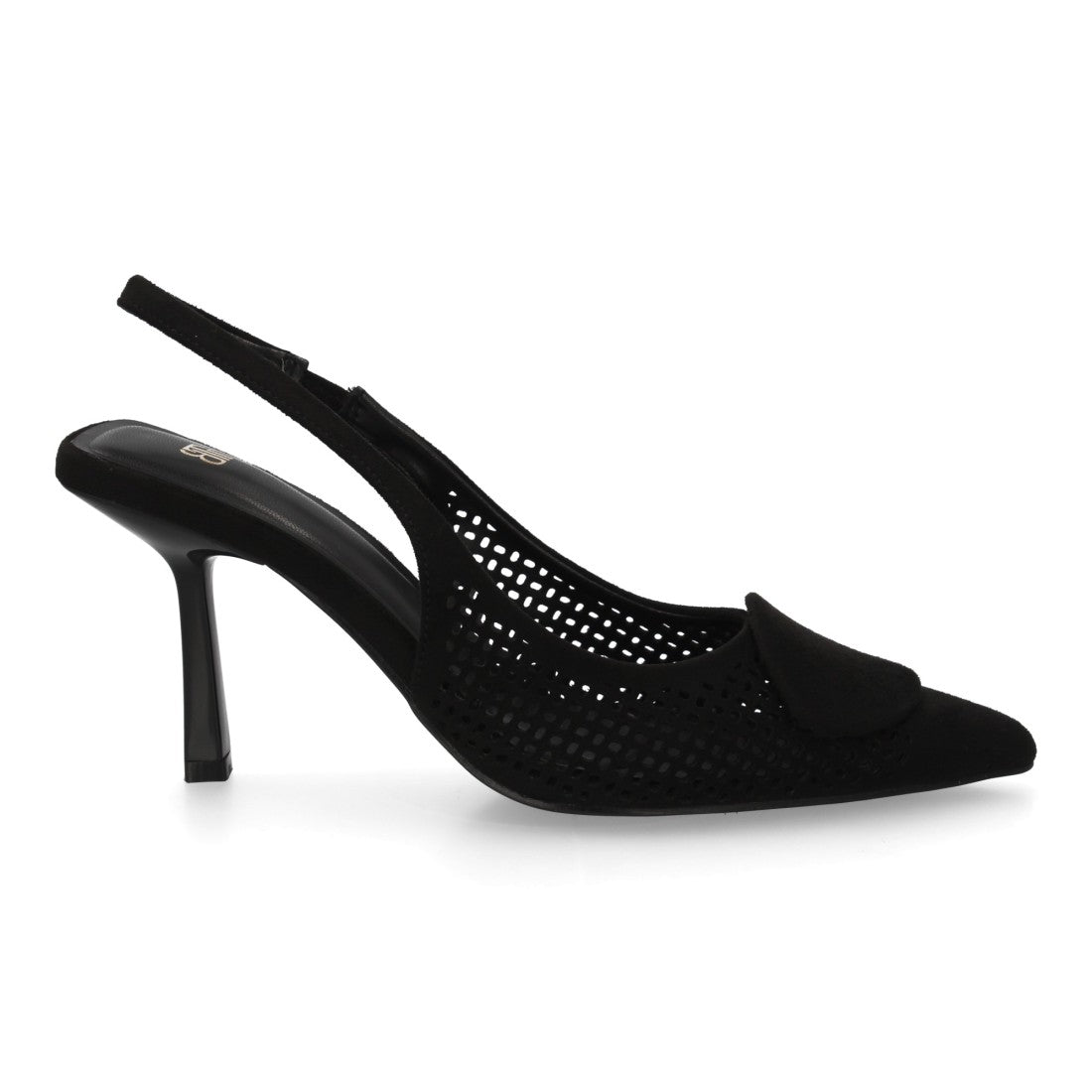 Zapato destalonado de mujer con tacón y punta fina