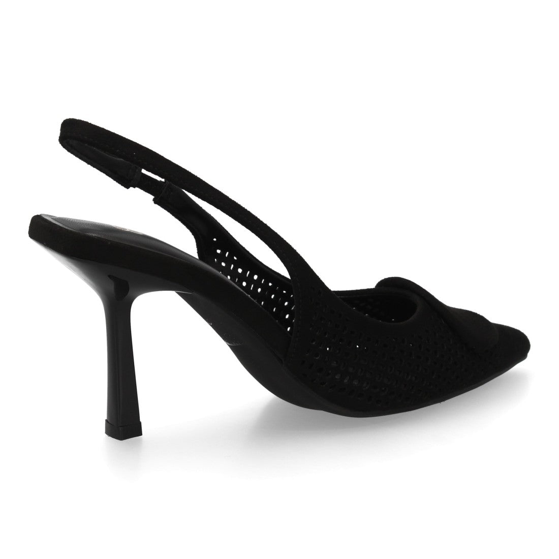 Zapato destalonado de mujer con tacón y punta fina