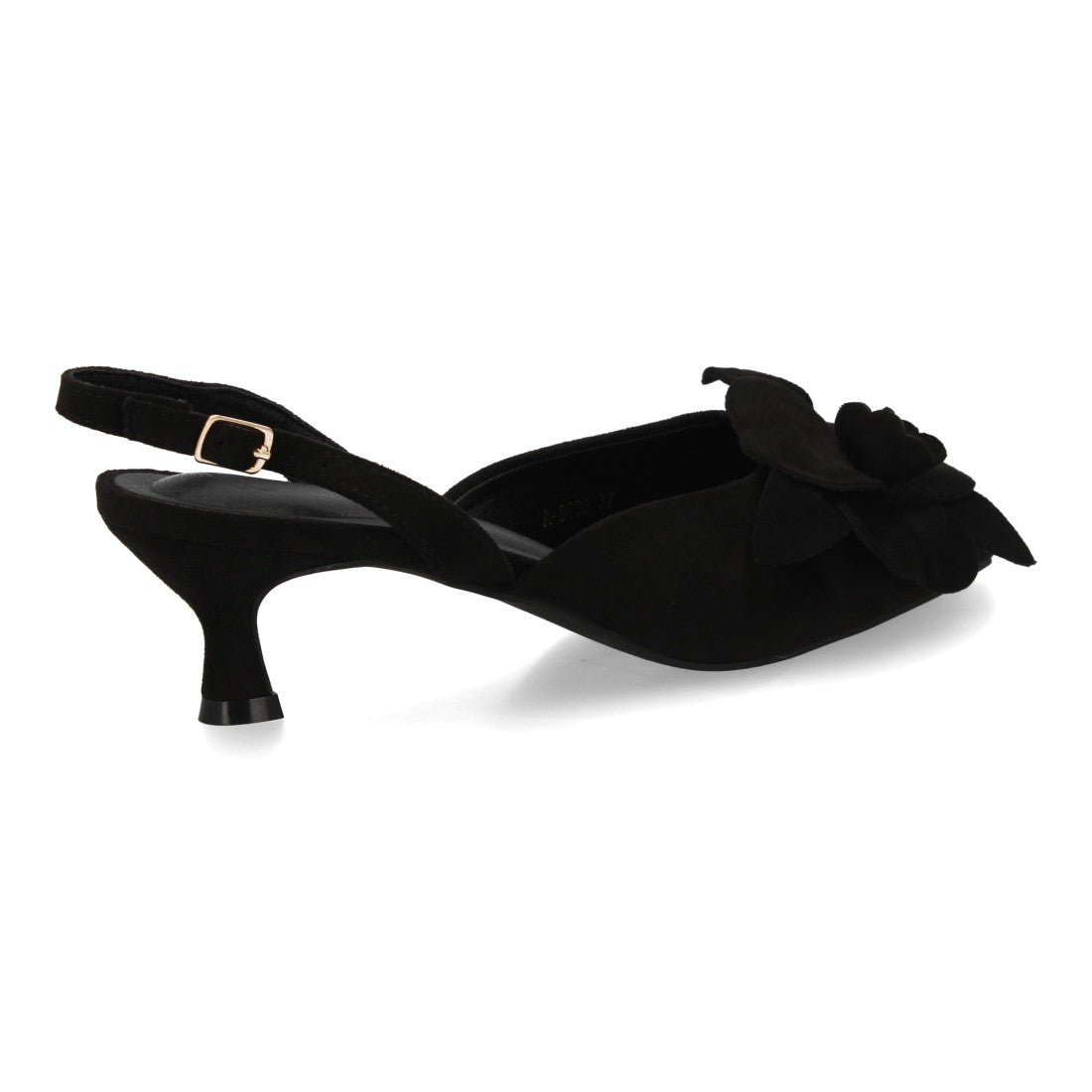 Zapato destalonado de mujer con tacón medio y diseño de punta fina
