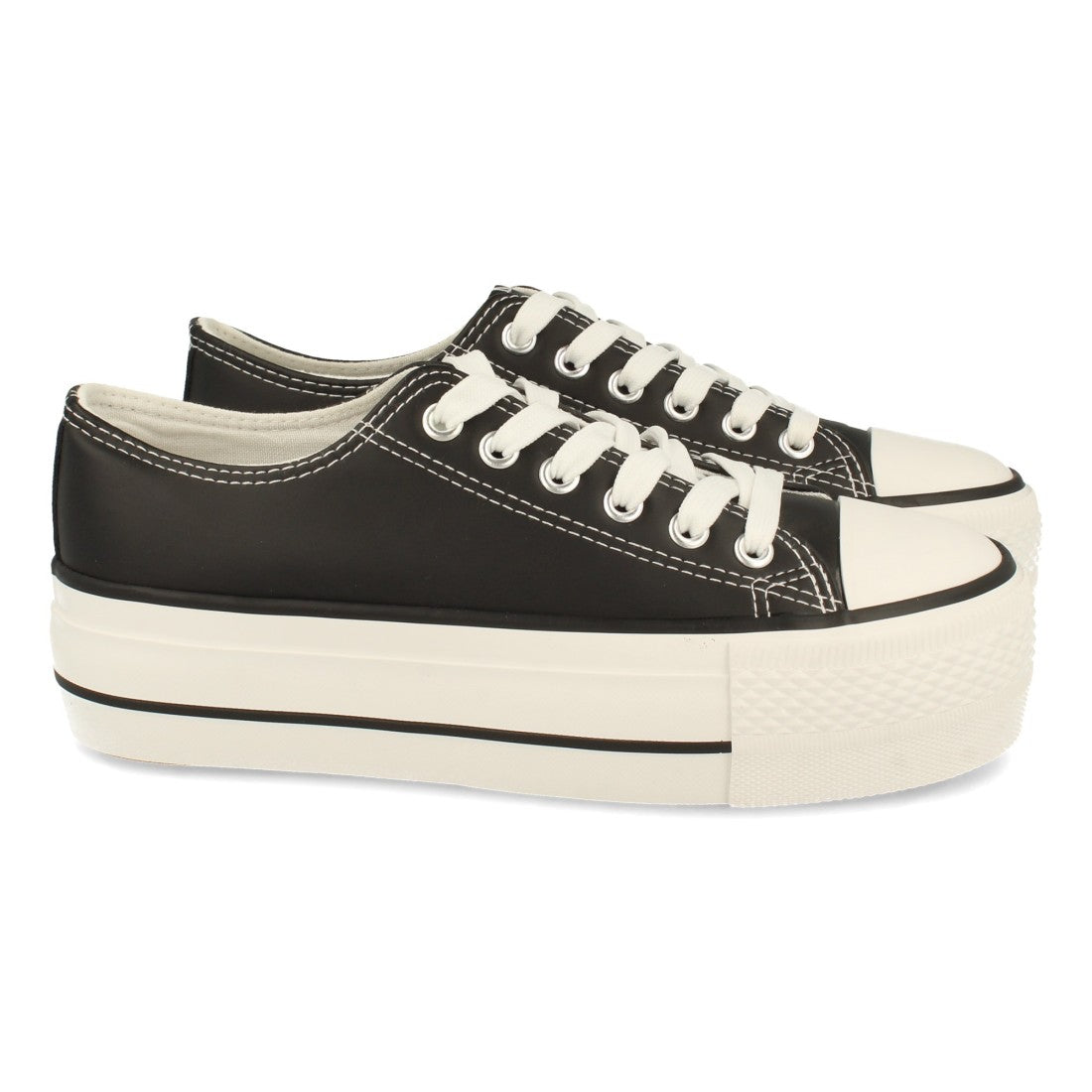 Zapatilla con material sintetico de polipiel