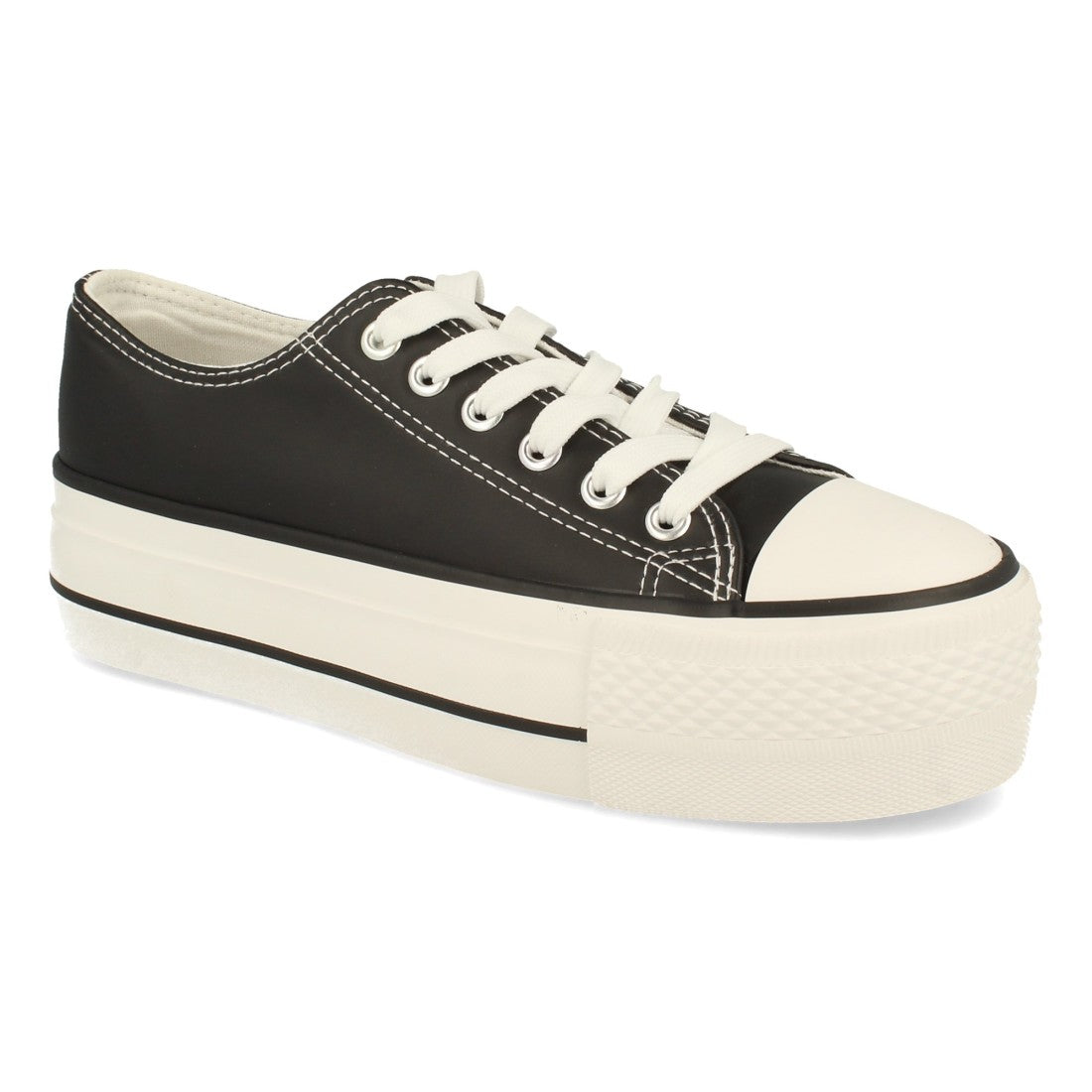 Zapatilla con material sintetico de polipiel
