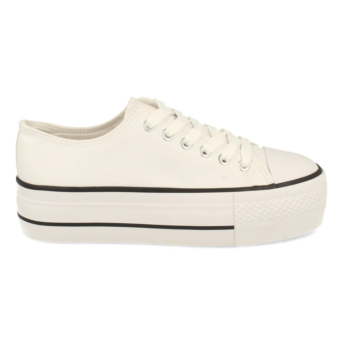 Zapatilla con material sintetico de polipiel