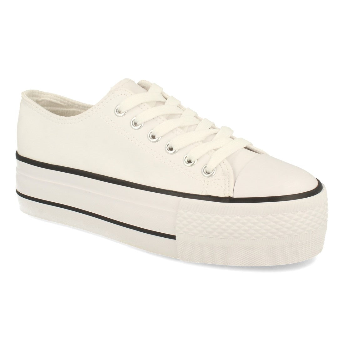 Zapatilla con material sintetico de polipiel