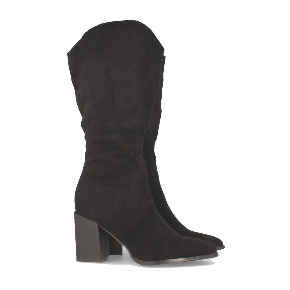 Bota de mujer con tacón alto cuadrado