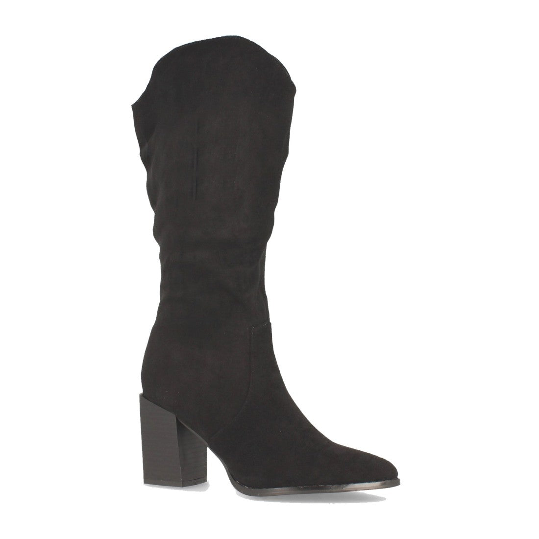 Bota de mujer con tacón alto cuadrado