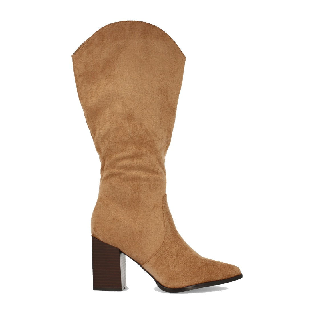 Bota de mujer con tacón alto cuadrado