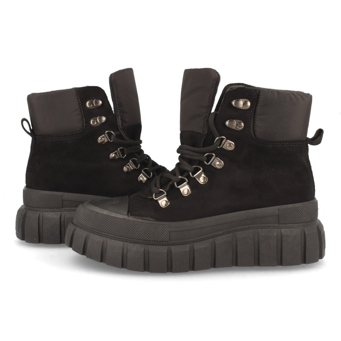 Zapatilla abotinada de mujer con plataforma