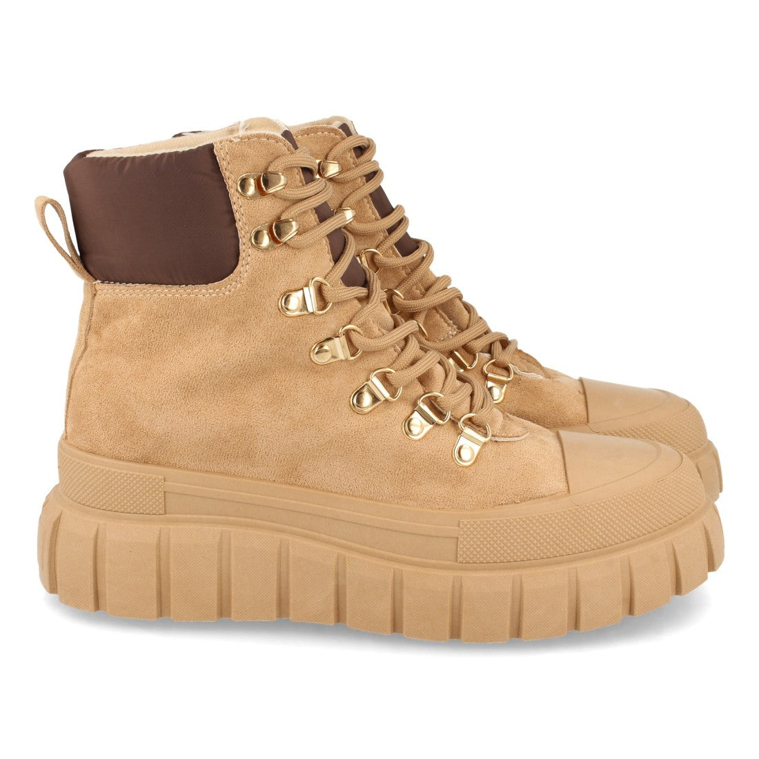 Zapatilla abotinada de mujer con plataforma