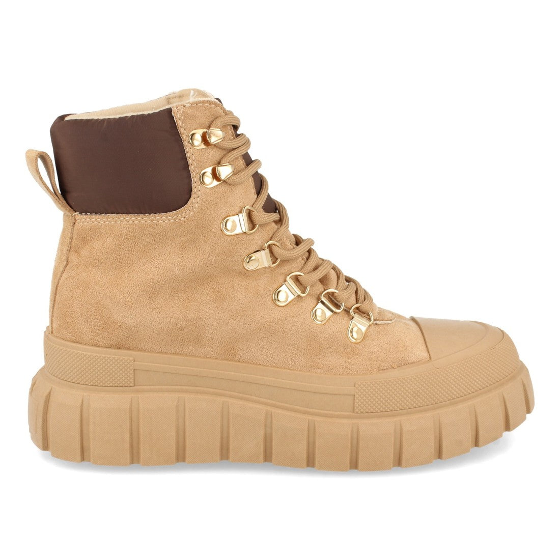 Zapatilla abotinada de mujer con plataforma