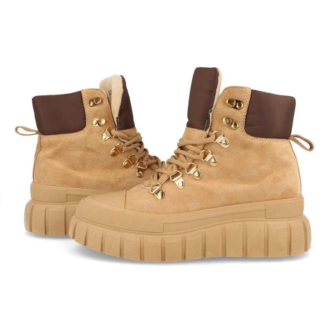 Zapatilla abotinada de mujer con plataforma