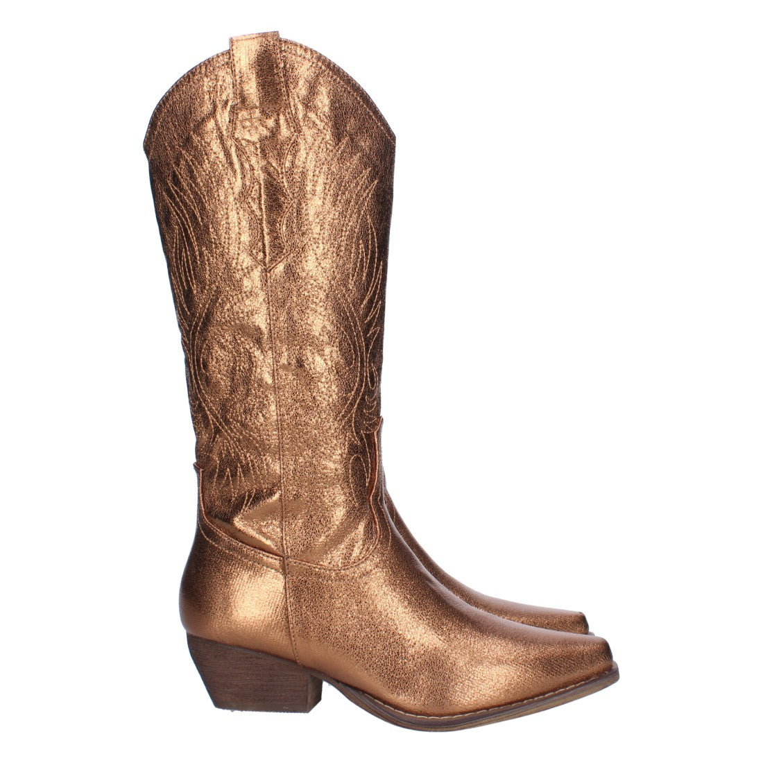 Bota cowboy de caña alta de mujer de punta fina