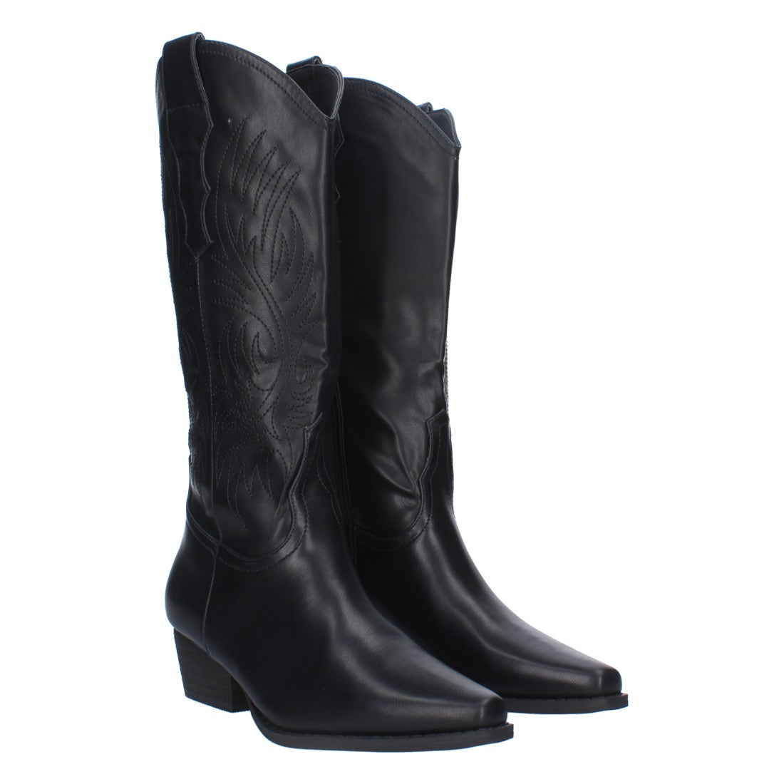 Bota cowboy de caña alta de mujer de punta fina