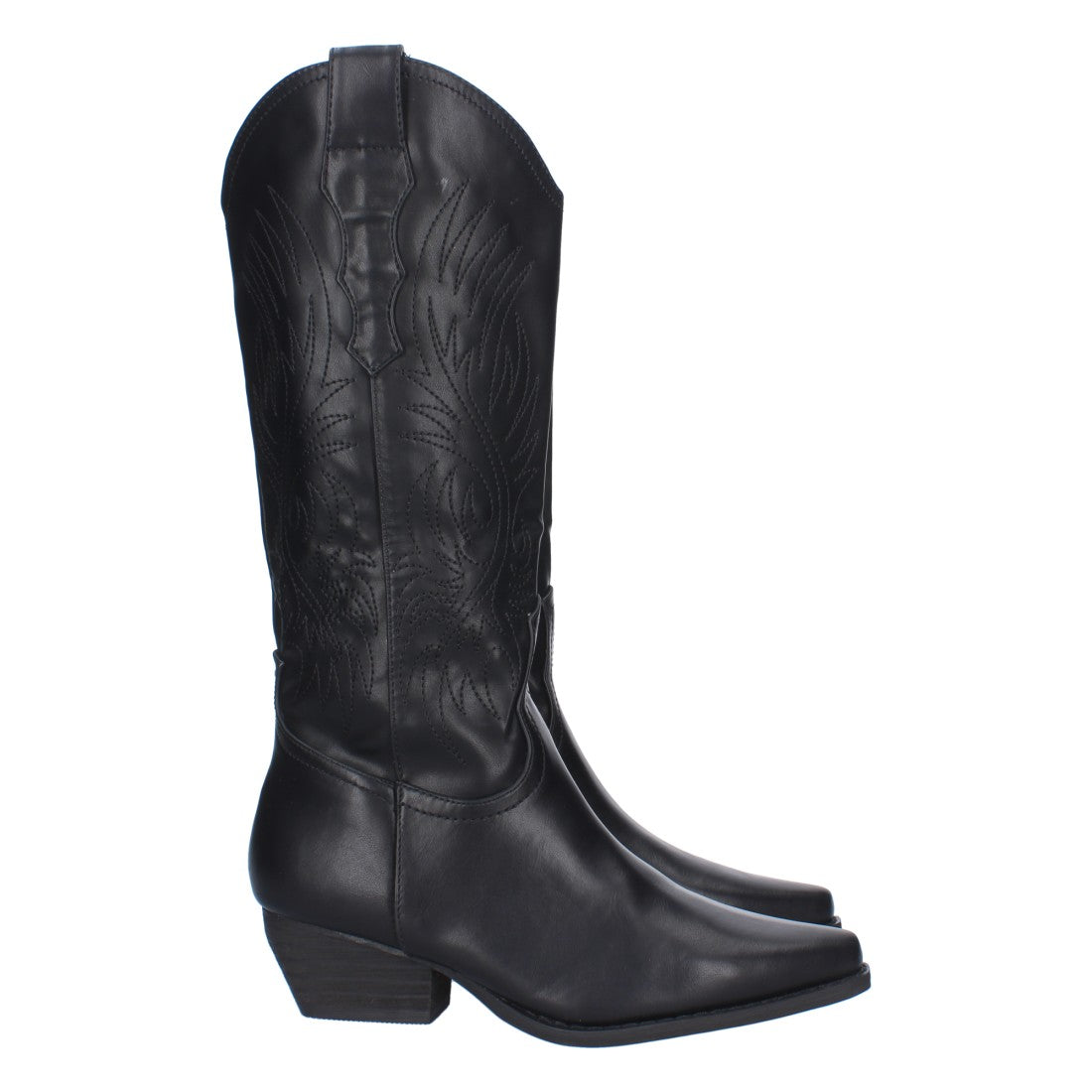 Bota cowboy de caña alta de mujer de punta fina