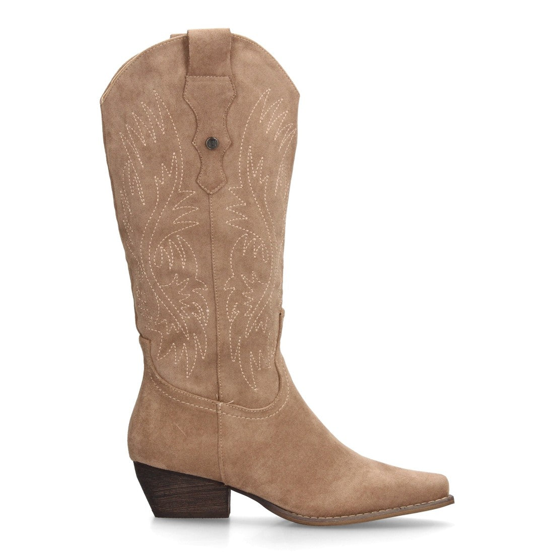 Bota cowboy de caña alta de mujer de punta fina