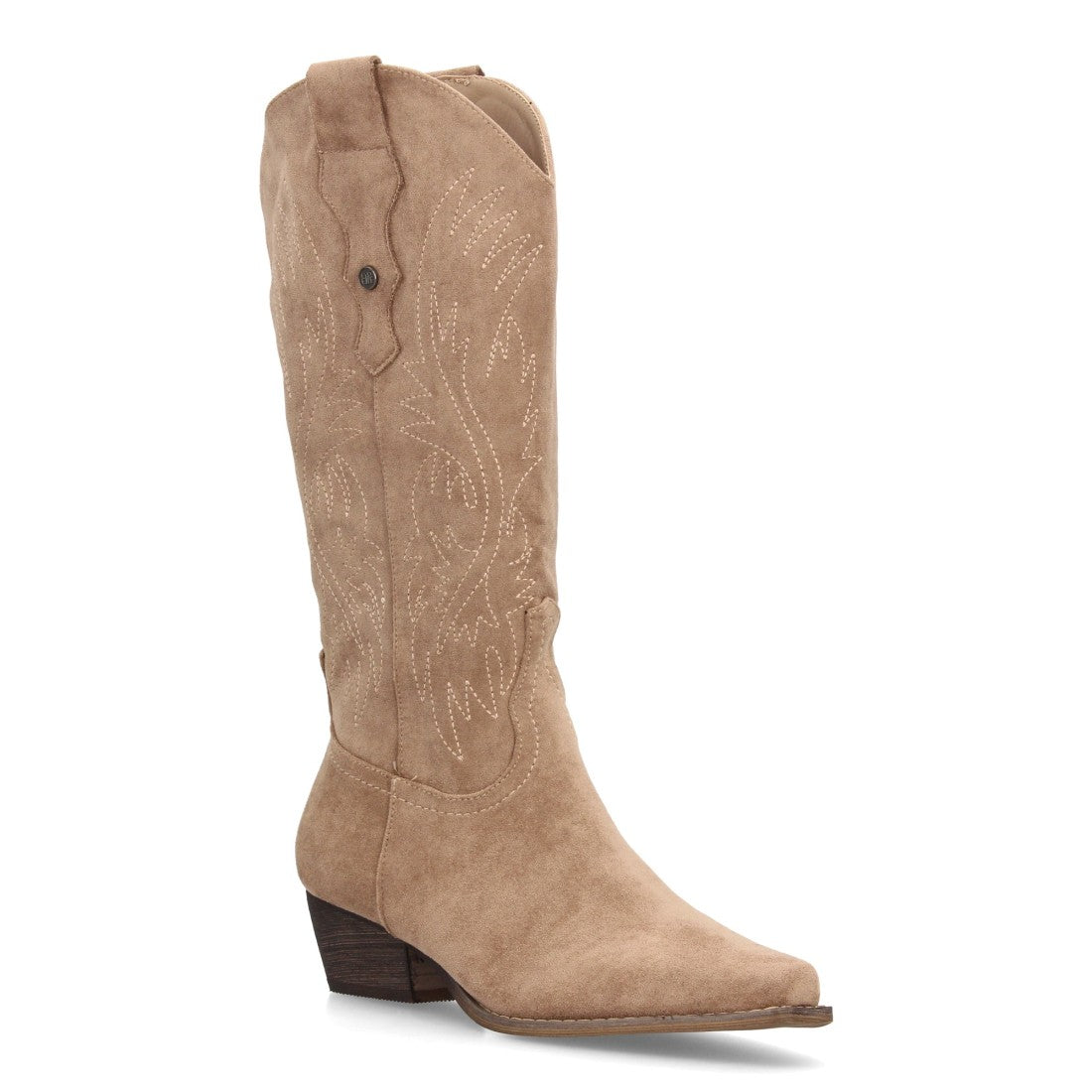 Bota cowboy de caña alta de mujer de punta fina