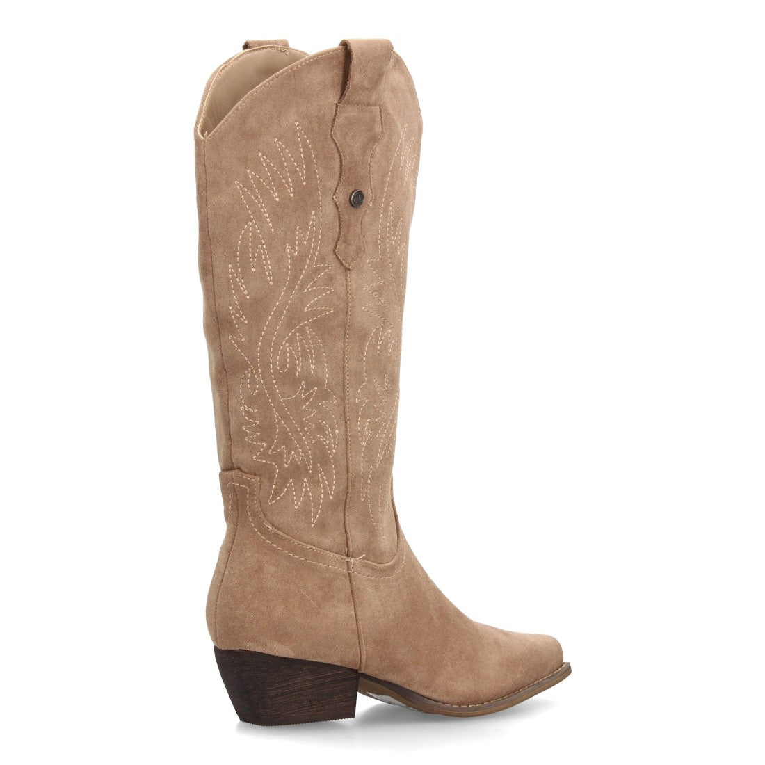 Bota cowboy de caña alta de mujer de punta fina
