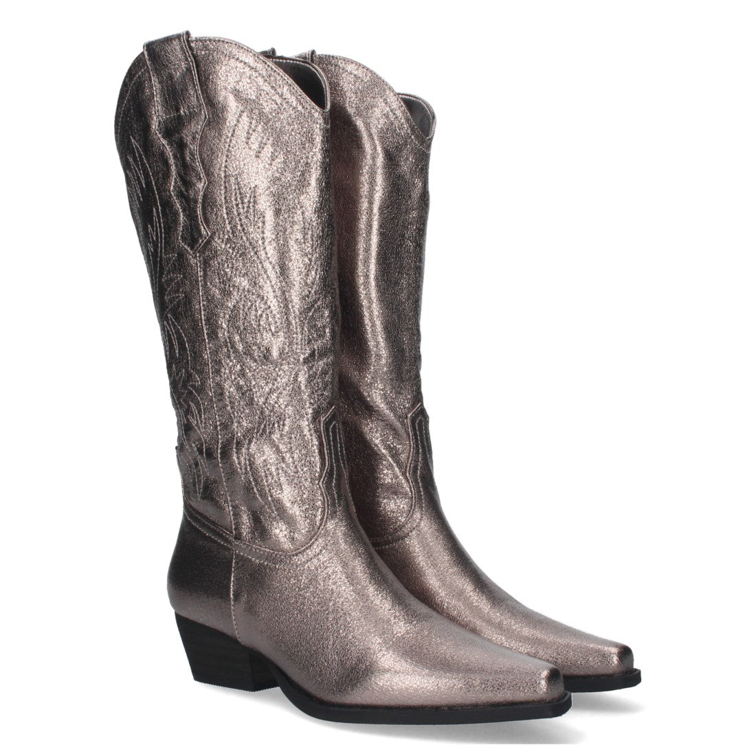 Bota cowboy de caña alta de mujer de punta fina