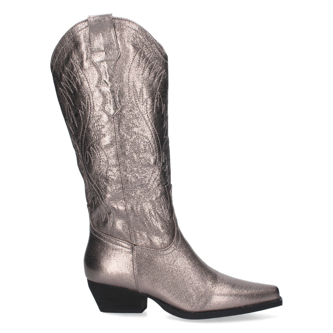 Bota cowboy de caña alta de mujer de punta fina