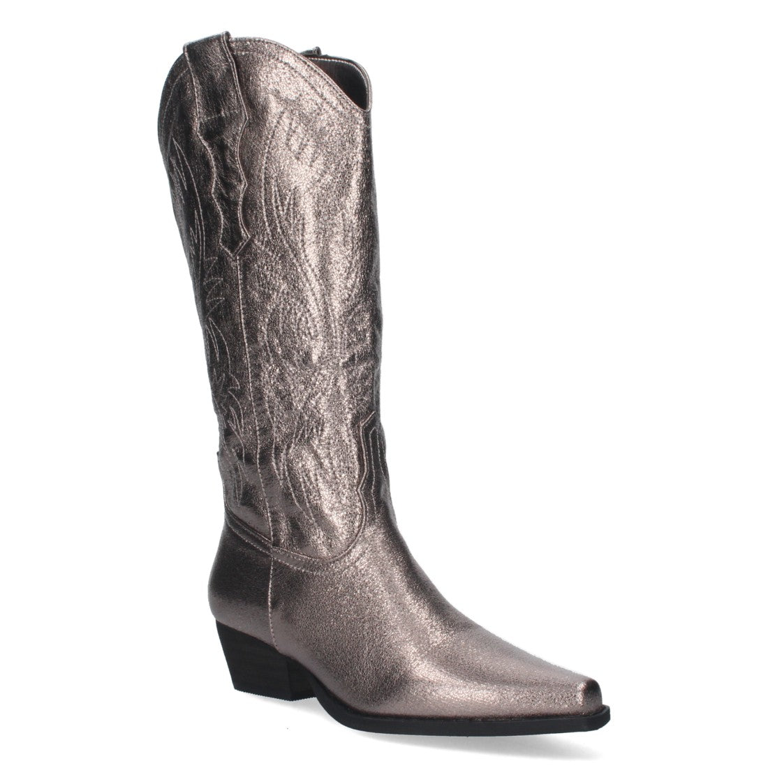 Bota cowboy de caña alta de mujer de punta fina