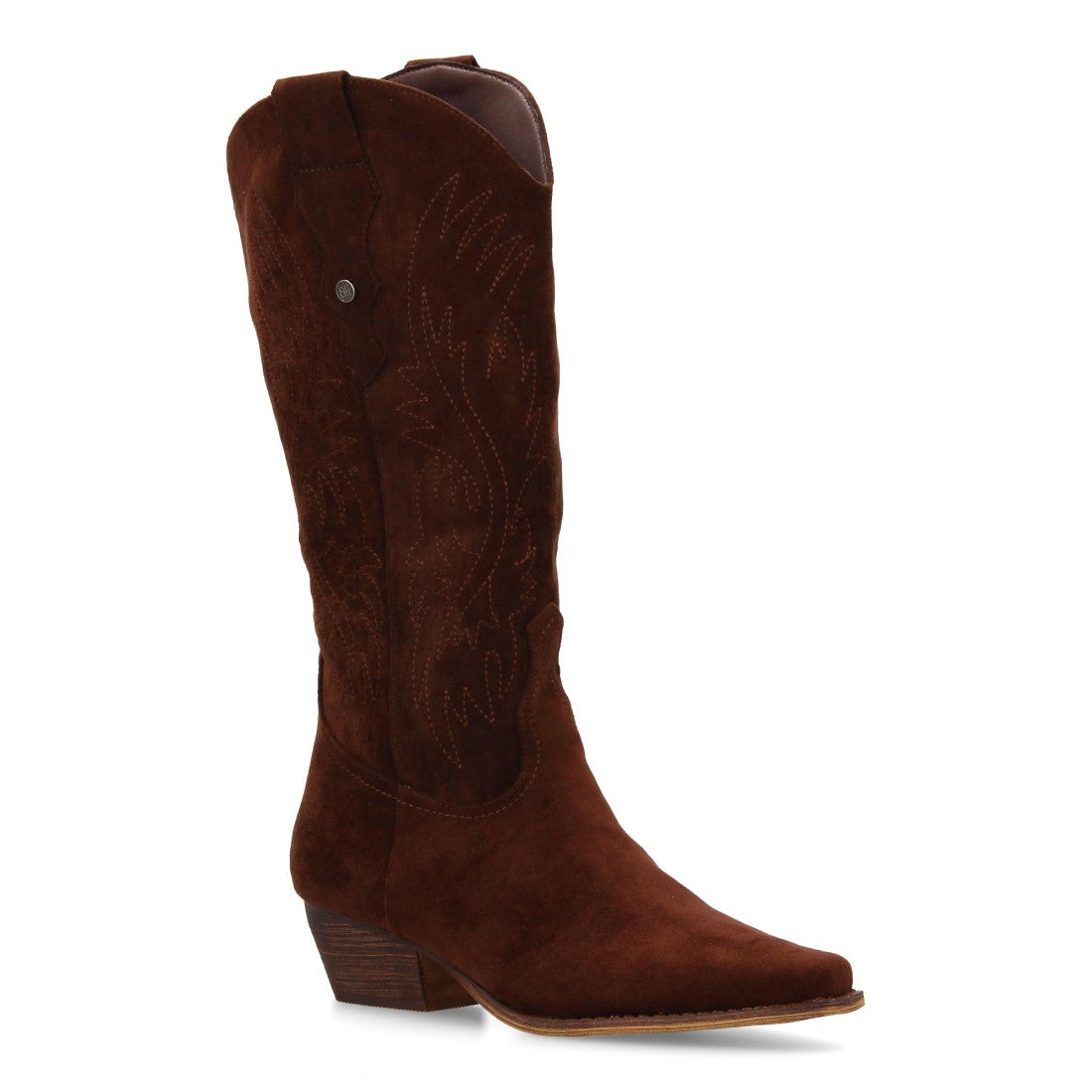Bota cowboy de caña alta de mujer de punta fina