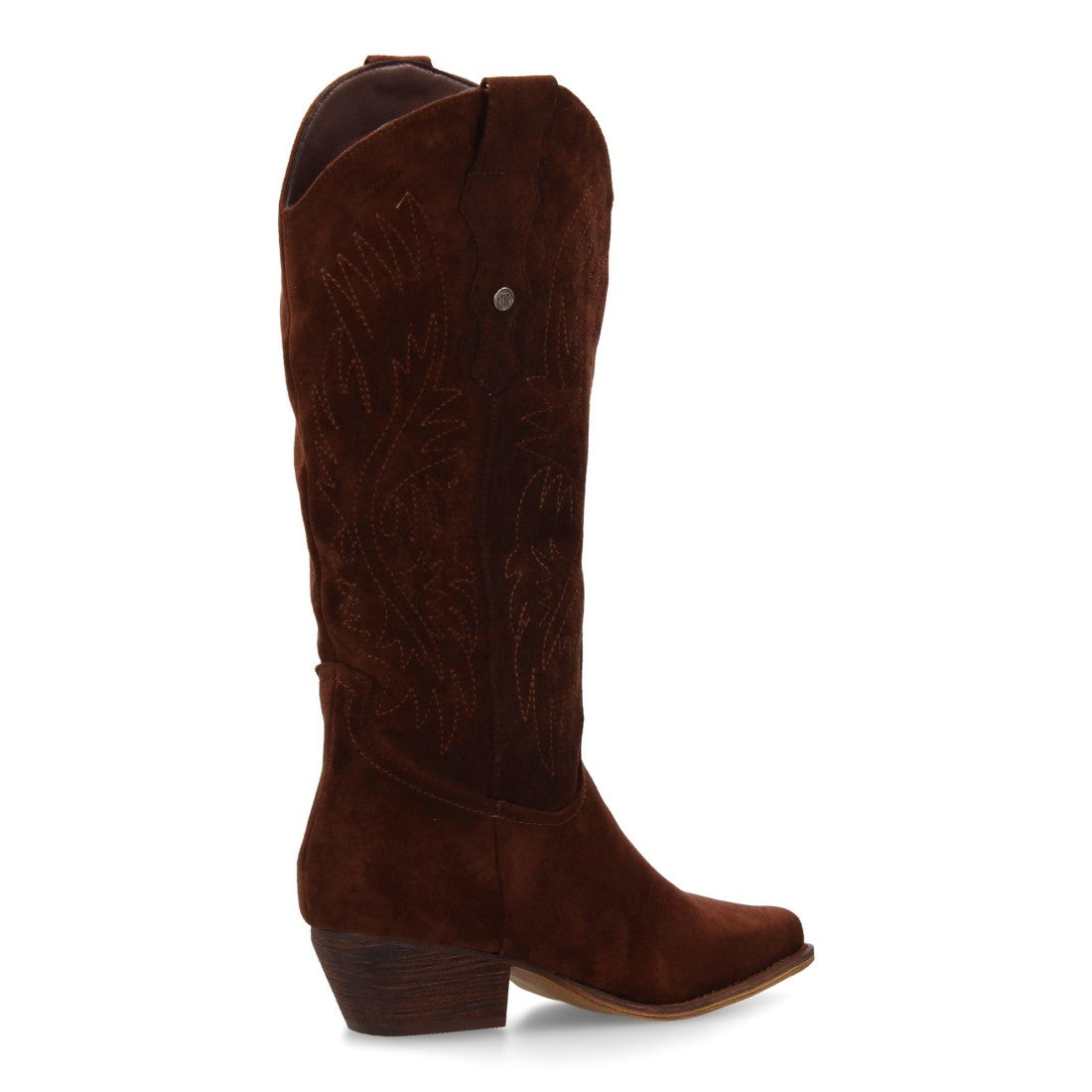 Bota cowboy de caña alta de mujer de punta fina