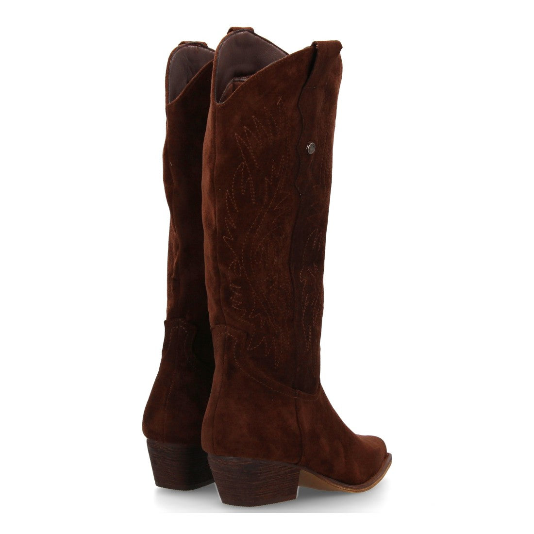 Bota cowboy de caña alta de mujer de punta fina