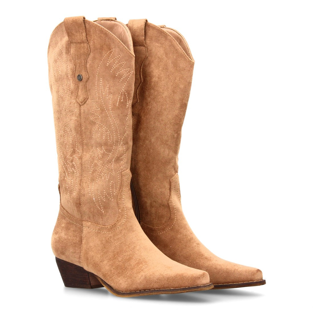 Bota cowboy de caña alta de mujer de punta fina