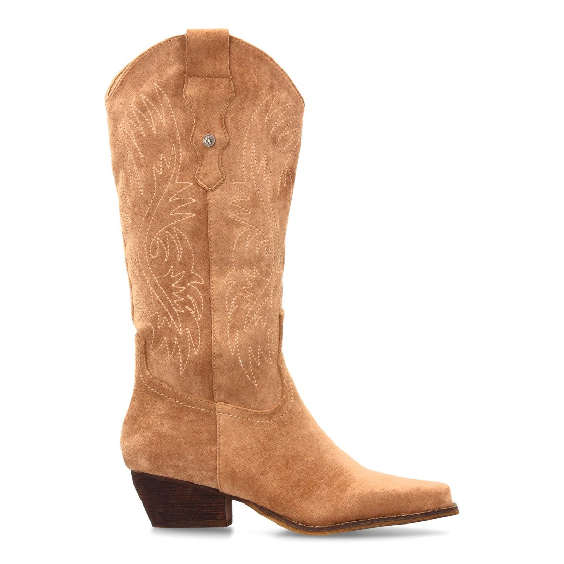 Bota cowboy de caña alta de mujer de punta fina