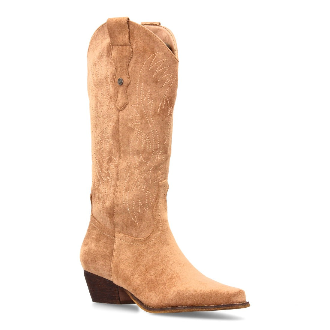 Bota cowboy de caña alta de mujer de punta fina