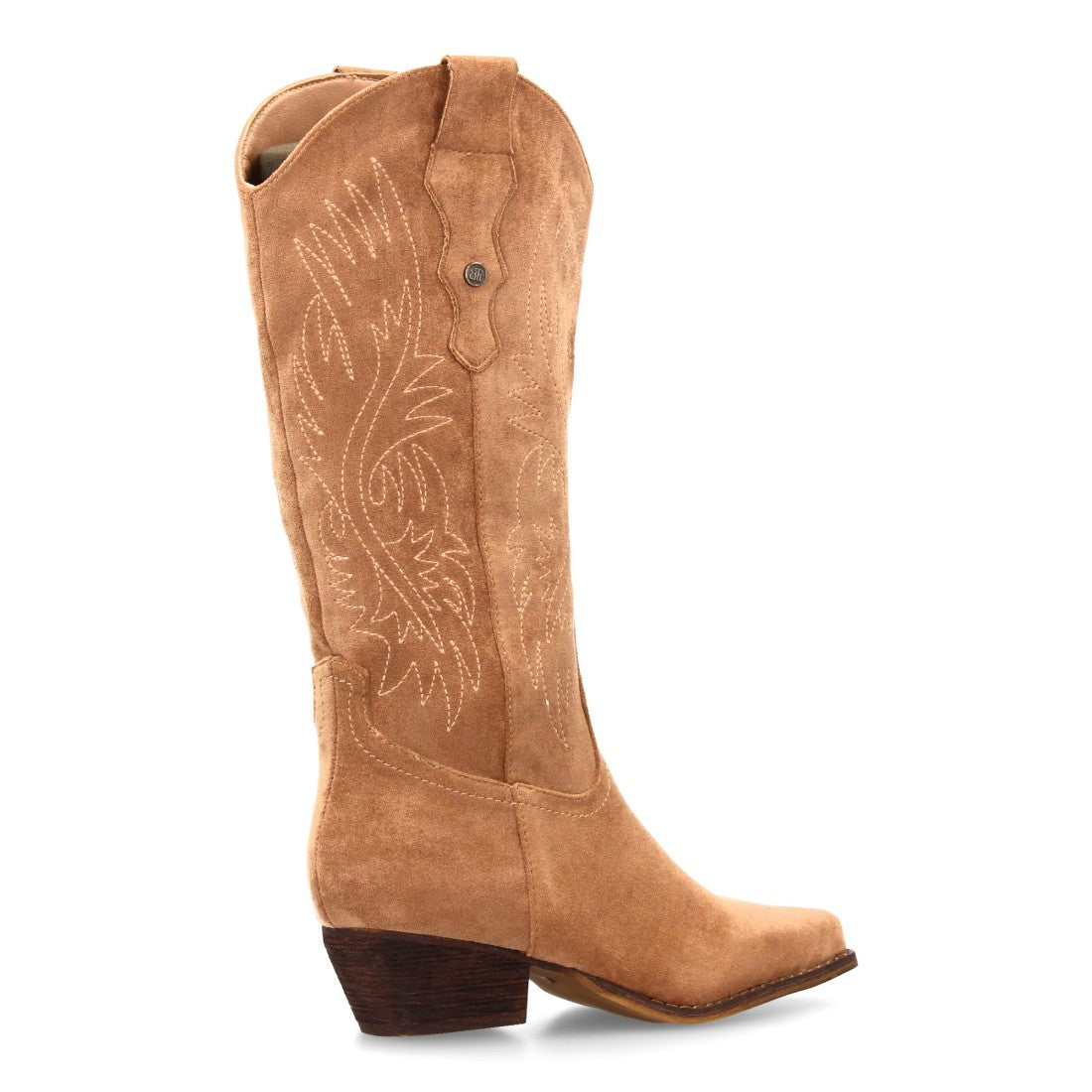 Bota cowboy de caña alta de mujer de punta fina