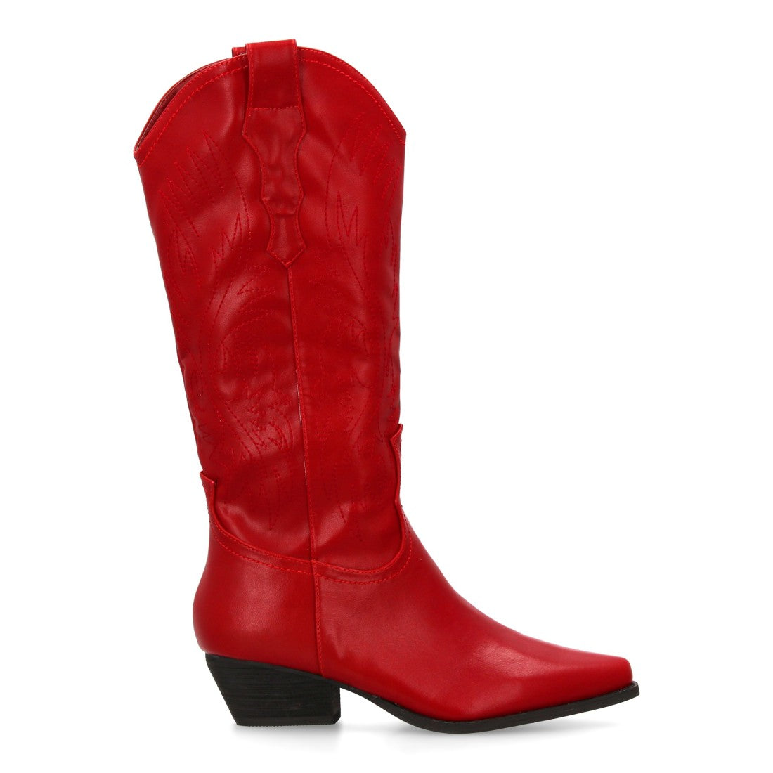 Bota cowboy de caña alta de mujer de punta fina