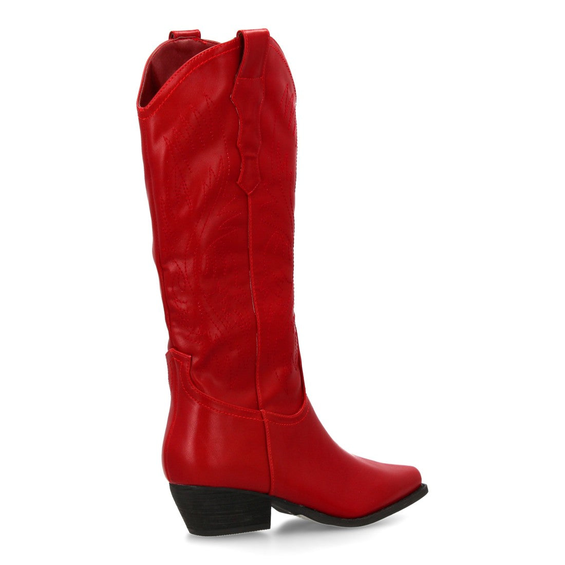 Bota cowboy de caña alta de mujer de punta fina