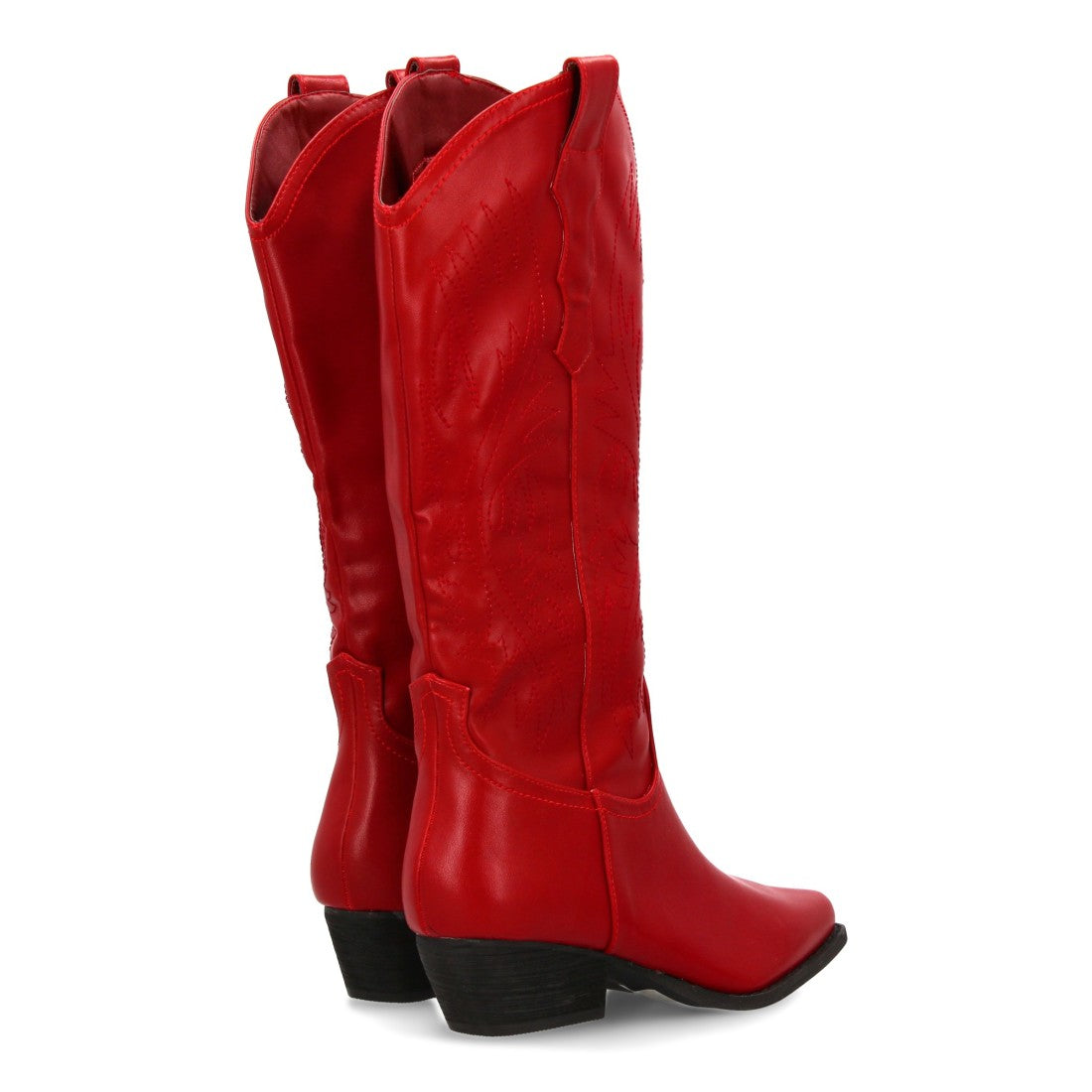 Bota cowboy de caña alta de mujer de punta fina