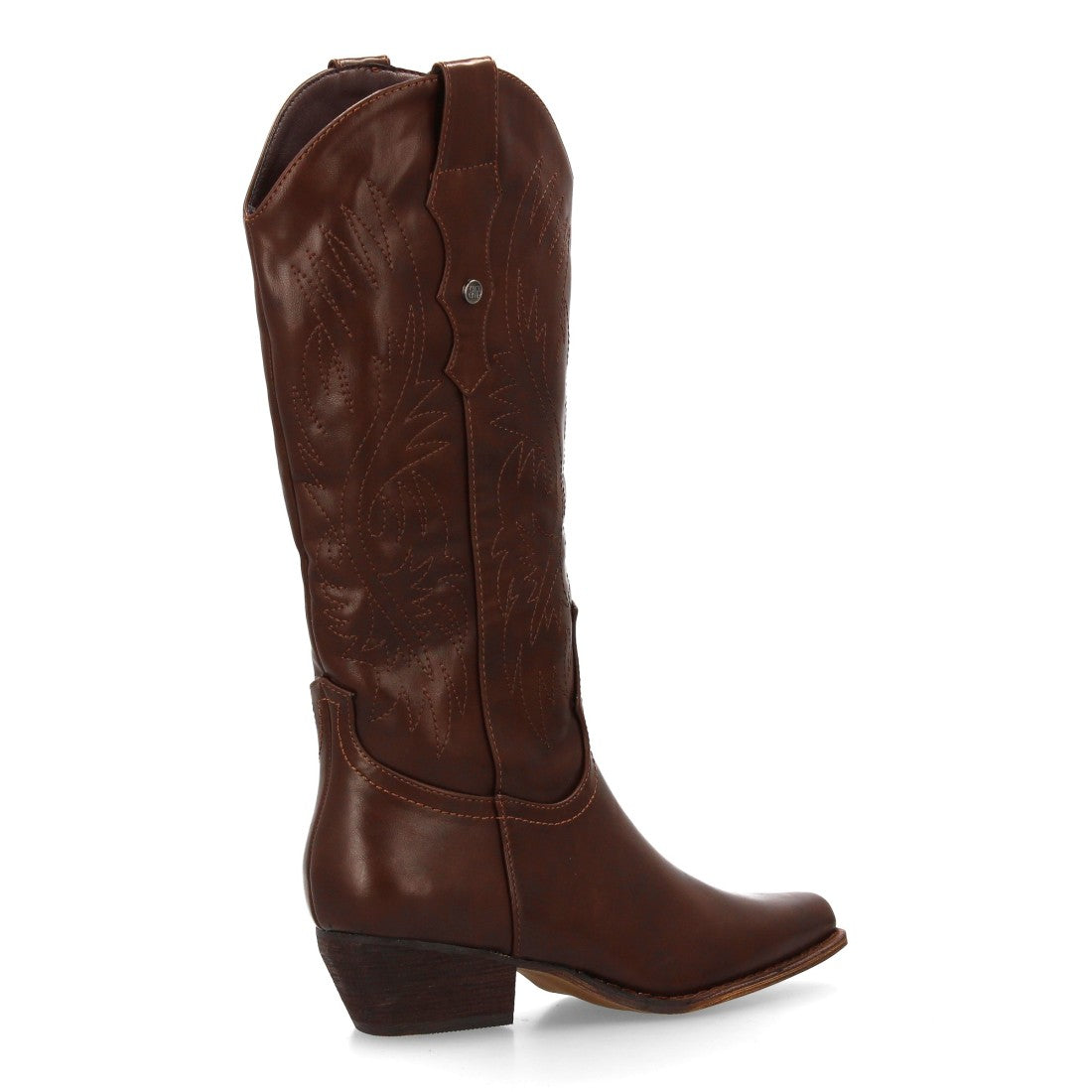 Bota cowboy de caña alta de mujer de punta fina