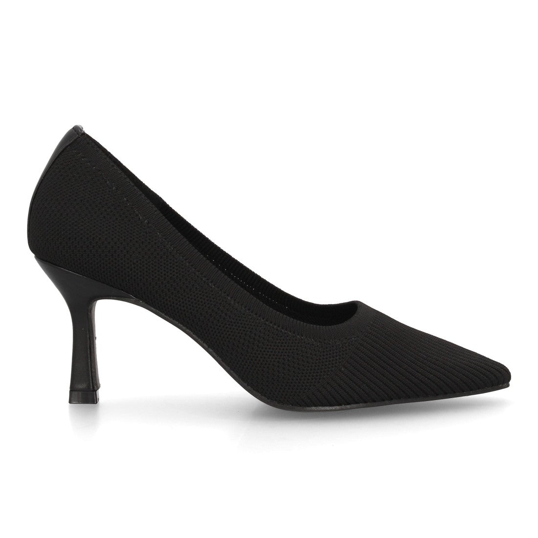 Zapato salón de mujer con acabado en tejido elástico